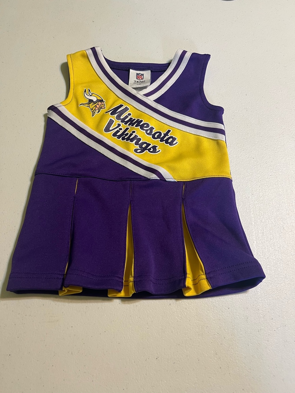 Minnesota Vikings NFL Team Apparel Kids Cheerleader Dress Girls 2T